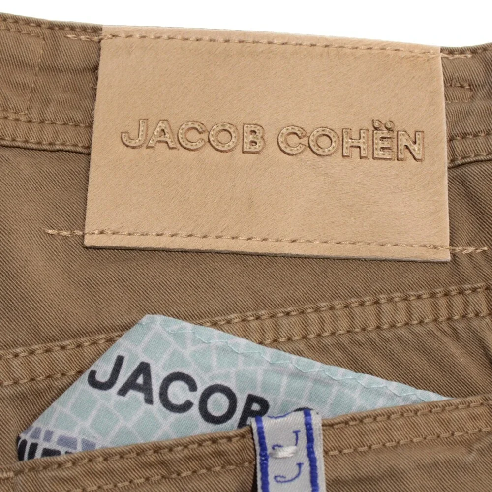Jacob Cohen NWT 5 Pocket Jean Cut Pants Size 31 US Bard in Beige Cotton Blend